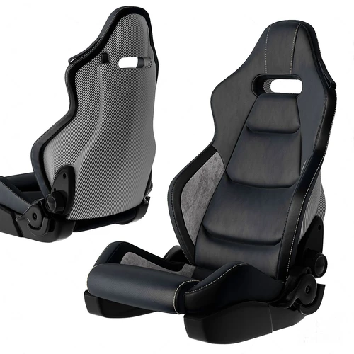 现代赛车座椅3d模型