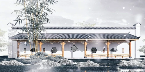 中式古建长廊