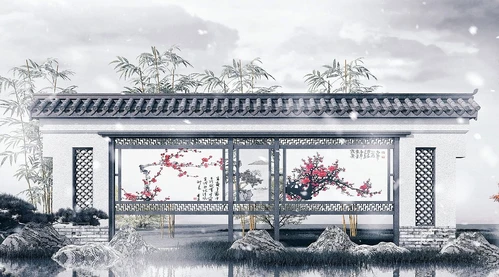 中式文化宣传栏信息栏