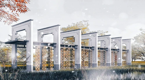 中式古建长廊
