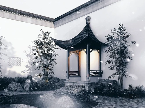 中式古建景观亭