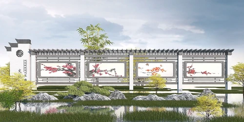 新中式文化宣传栏信息栏