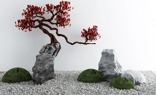 新中式假山园林小品
