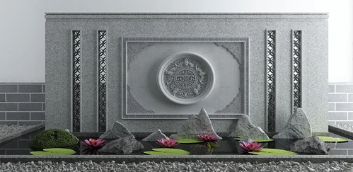 新中式照壁景观小品