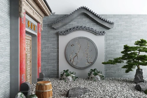 新中式门头景观小品