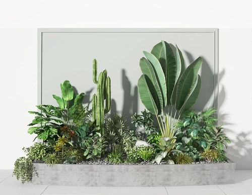 现代绿植小品