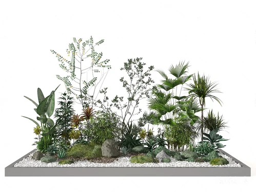 现代绿植花草园艺小品