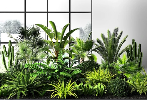 现代绿植花坛
