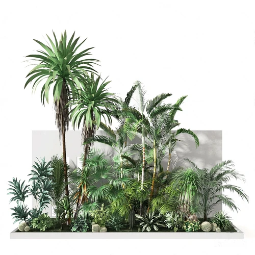 现代花园绿植园艺小品