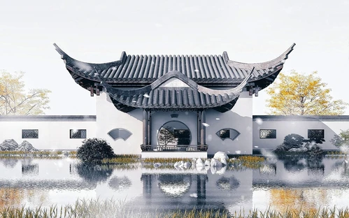 中式园林庭院景观