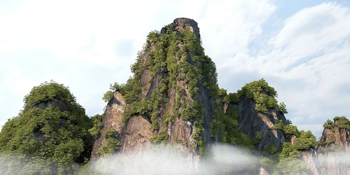 现代山峰山川景观