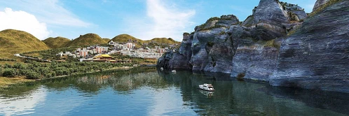现代大山湖面旅游风景区