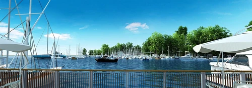 现代海边景观