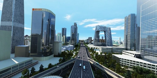 现代北京城市景观