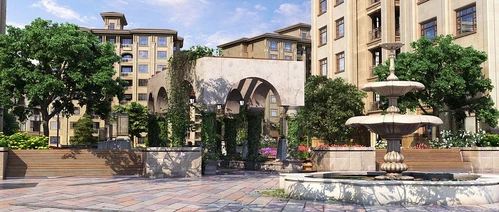 简欧住宅小区公园景观