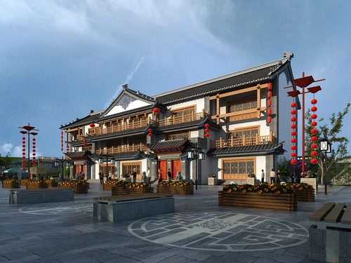 中式古建商业街