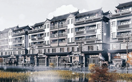 中式古建商业街
