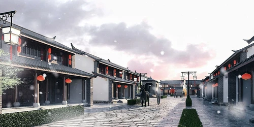中式古建商业街