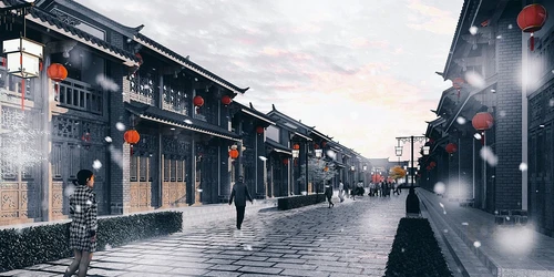 中式古建商业街