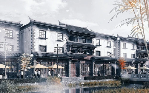 中式古建商业街
