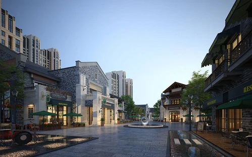 简欧住宅商业街