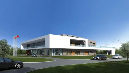 现代展馆建筑外观