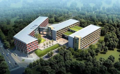 现代学校鸟瞰