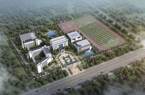 现代学校鸟瞰