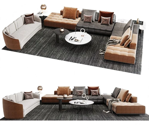 意大利 米洛提 minotti 现代沙发茶几