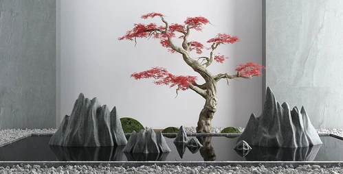 庭院景观小品枯山水石