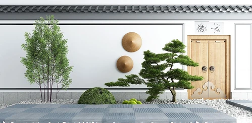 新中式景观大门