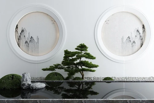 庭院景观小品枯山水石