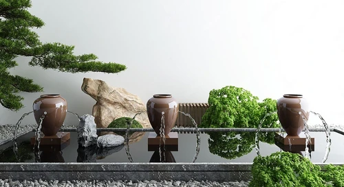新中式庭院水景小品