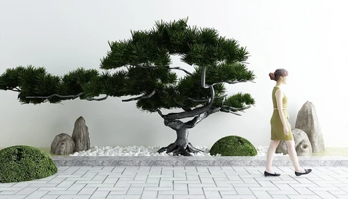 新中式庭院景观小品