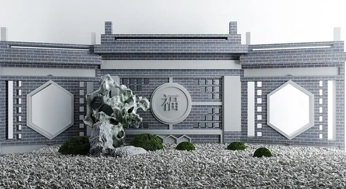 庭院景观小品枯山水石