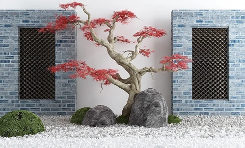 新中式庭院景观小品