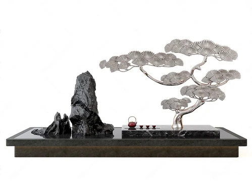 新中式景观小品
