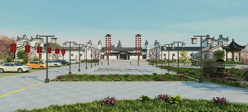 中式文化广场