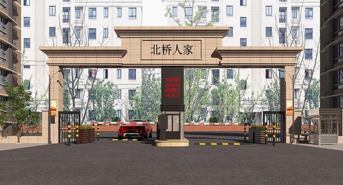 现代小区门头