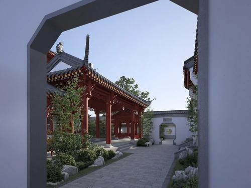 中式古建前院