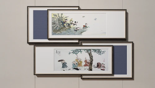 中式山水装饰画组合