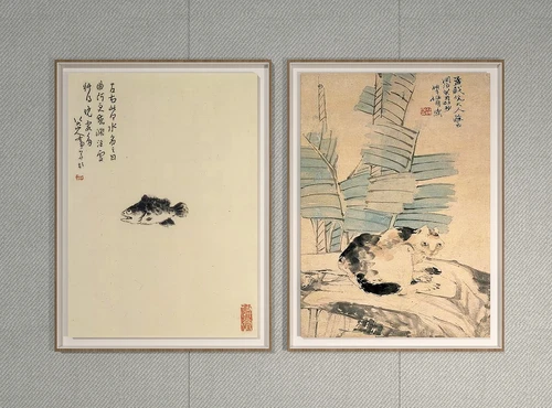 中式山水装饰画组合