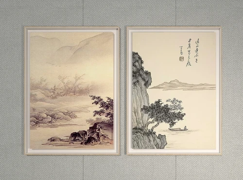 中式山水装饰画组合