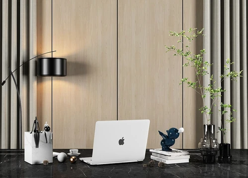 现代绿植花瓶电脑雕塑摆件3d模型