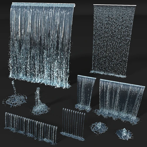 流水瀑布