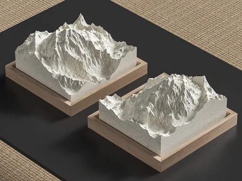 新中式山形装饰摆件