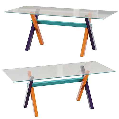 TABLAS 现代玻璃餐桌