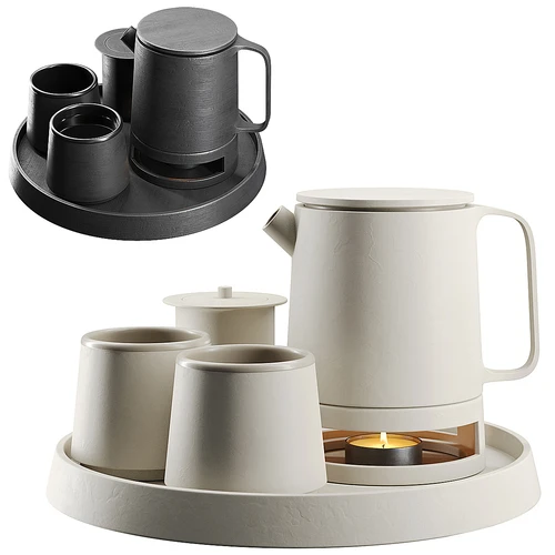 现代奶油风茶具组合