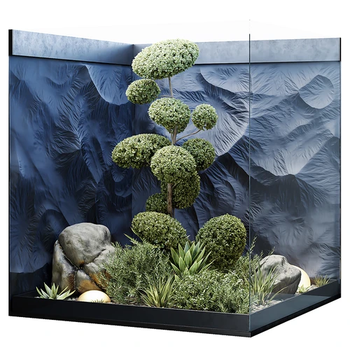 现代室内植物景观小品