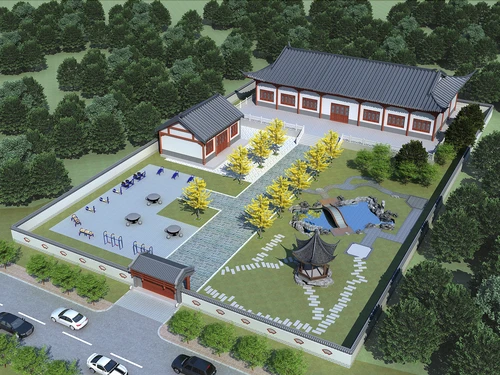 中式老年人活动休闲康养院